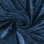 Round Velvet Tablecloth in Navy Blue, 120-Inch Diameter