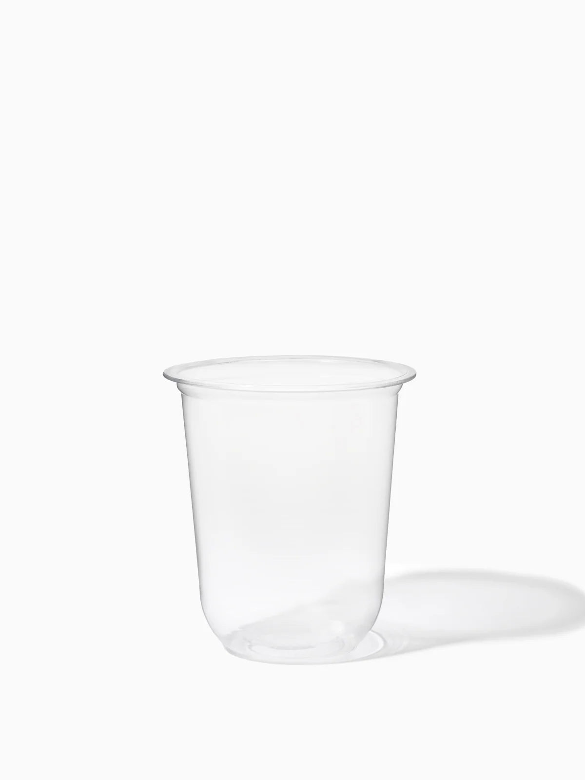 Rounded Bottom PET Disposable Cups for Cold Drinks, 16oz Capacity in a Stackable 1000-Cup Bulk Case