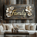 Rustic Family Canvas Wall Art
