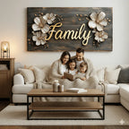 Rustic Family Canvas Wall Art