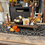 Rustic Table Riser for Farmhouse Centerpiece Decor, 16 x 7.5 x 3.5 Inch Handmade Wood Display Stand