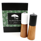 Salt and Pepper Grinder Set with Hawaiian Koa Wood, Adjustable Ceramic Mills and Gift Box · salt pepper grinder set