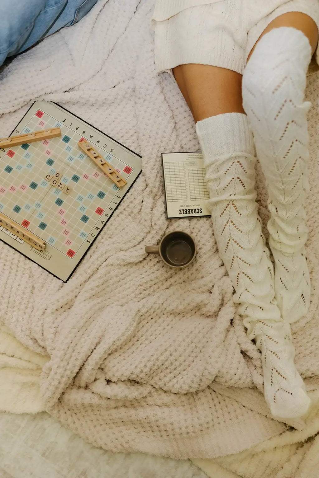 Sand Waffle Blanket in Soft Microfiber Polyester