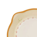 Scalloped Salad Plates Set of 4 in Stoneware, Each 9 Inches