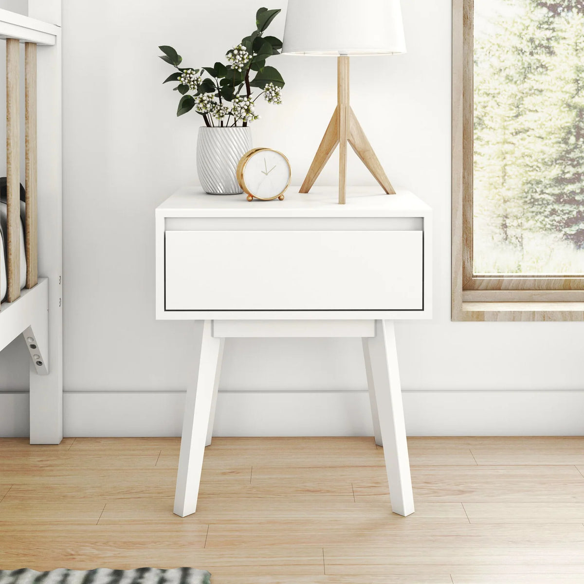 Scandinavian Wood Nightstand