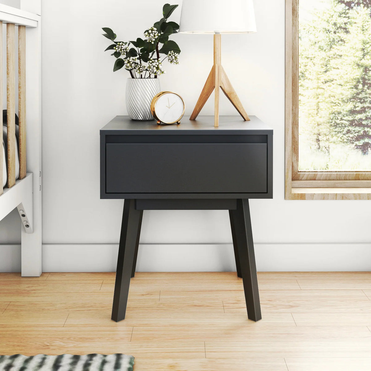 Scandinavian Wood Nightstand