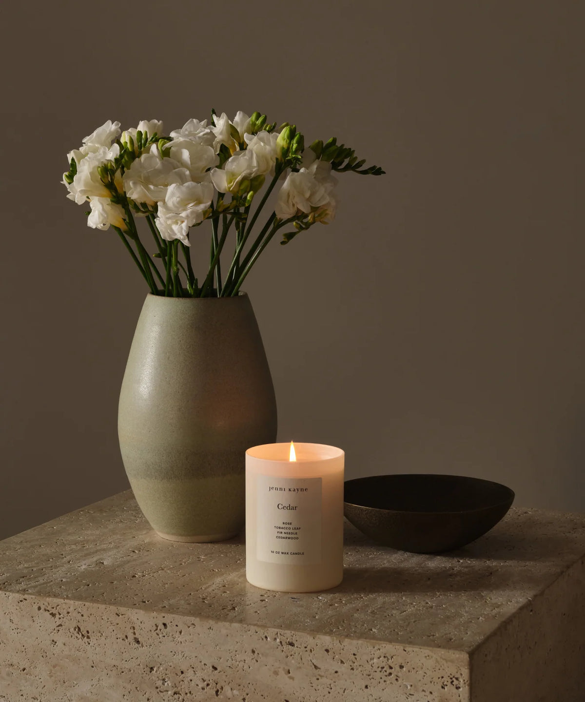 Scented Cedar Glass Candle