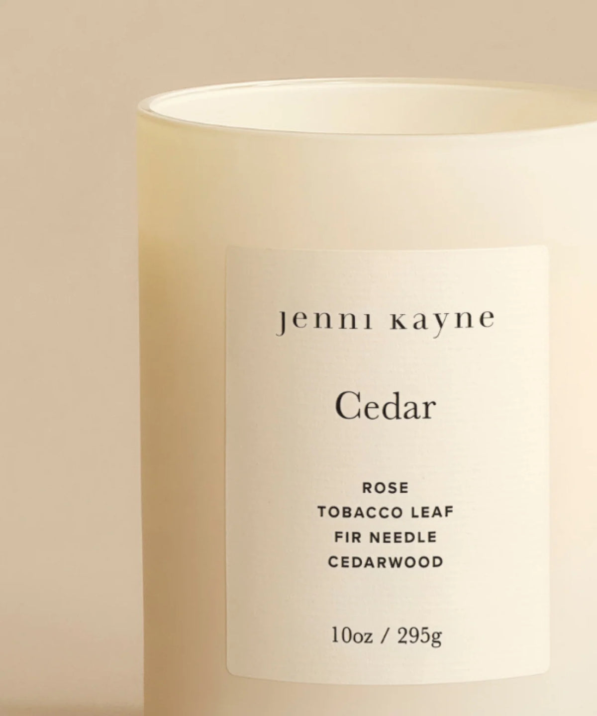 Scented Cedar Glass Candle