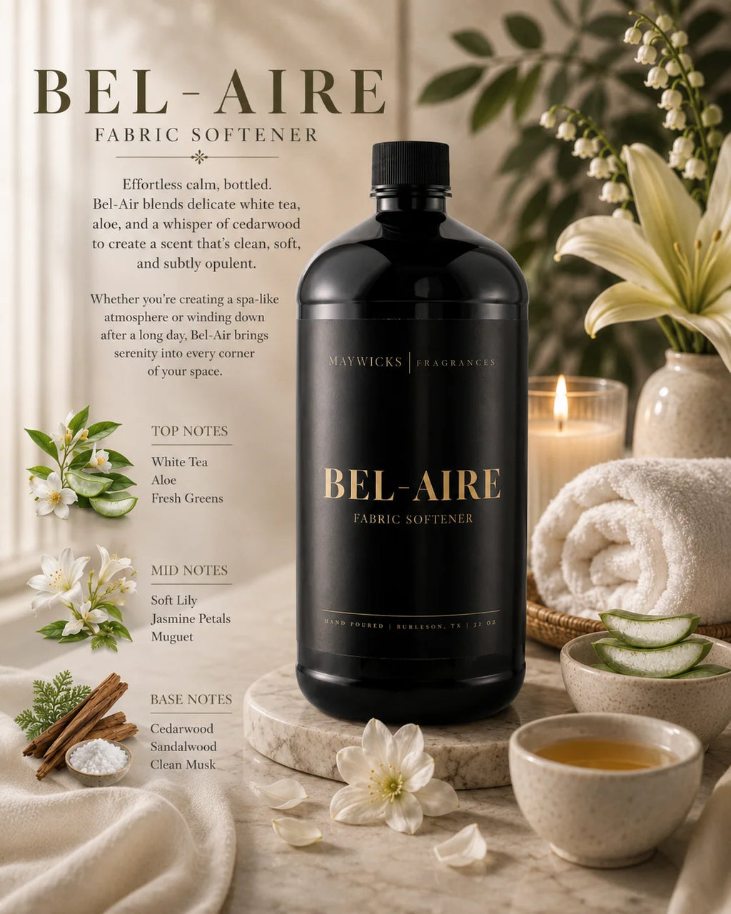 Scented Fabric Softener for Laundry That Feels Smooth and Refreshed, in 23 Distinct Scent Selections — Bel-Aire