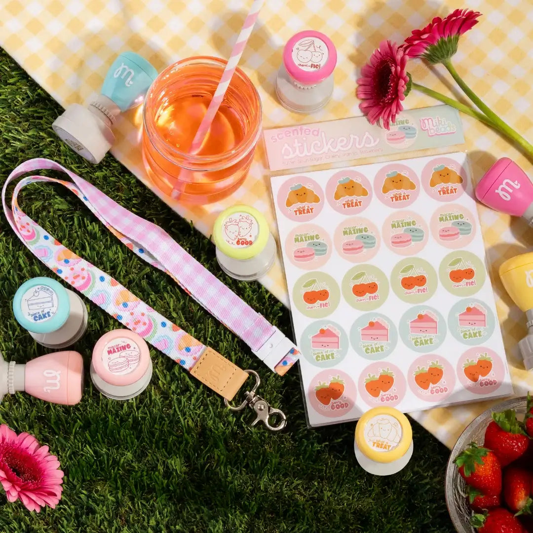 Scented Sticker Pack, 140 Pieces Inspired by Australian Sweets for Marking Work and Celebrating Goals