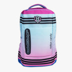 School Backpack in Cotton Candy Gradient with a Padded Laptop Compartment for Class and Game Days