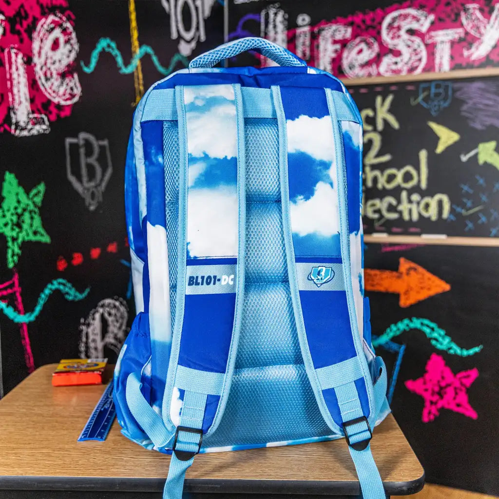 School Backpack with Cloud Print and a Padded Laptop Compartment for Classroom Days and Field Visits