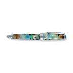 Sea Glass Resin Writing Pen with Chrome Trim, Available in Ballpoint or Rollerball for Everyday Notes — Ballpoint