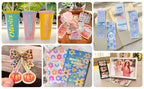 Self-Adhesive Laminating Sheets, A4 30-Pack in Clear, Glitter and Holographic Finishes for Stickers and Crafts
