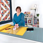 Self-Healing Double-Sided Rotary Cutting Mat for Quilting, 28 x 58 Inch Grid Surface · self-healing cutting mat
