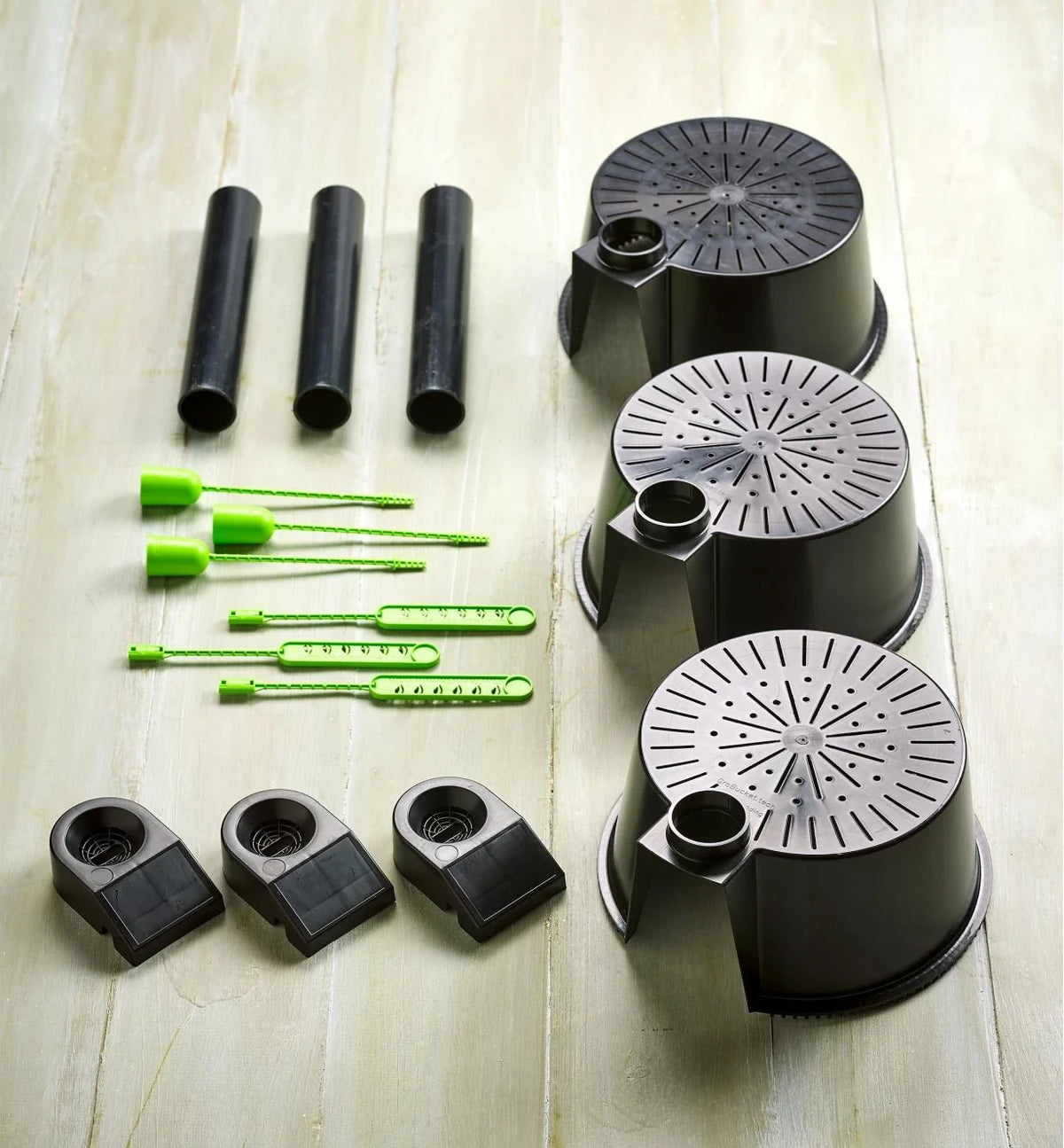 Self-Watering Planter Insert 3 Pack for Bucket Container Gardens, Portable Indoor or Outdoor Space-Saving Setup