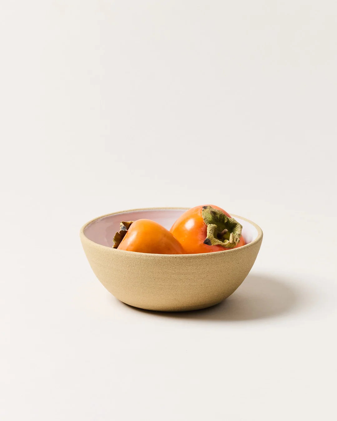 Serving Bowls in American Stoneware with Rustic Unglazed Exteriors, Smooth White Interiors, and Single or Se — Small - Single