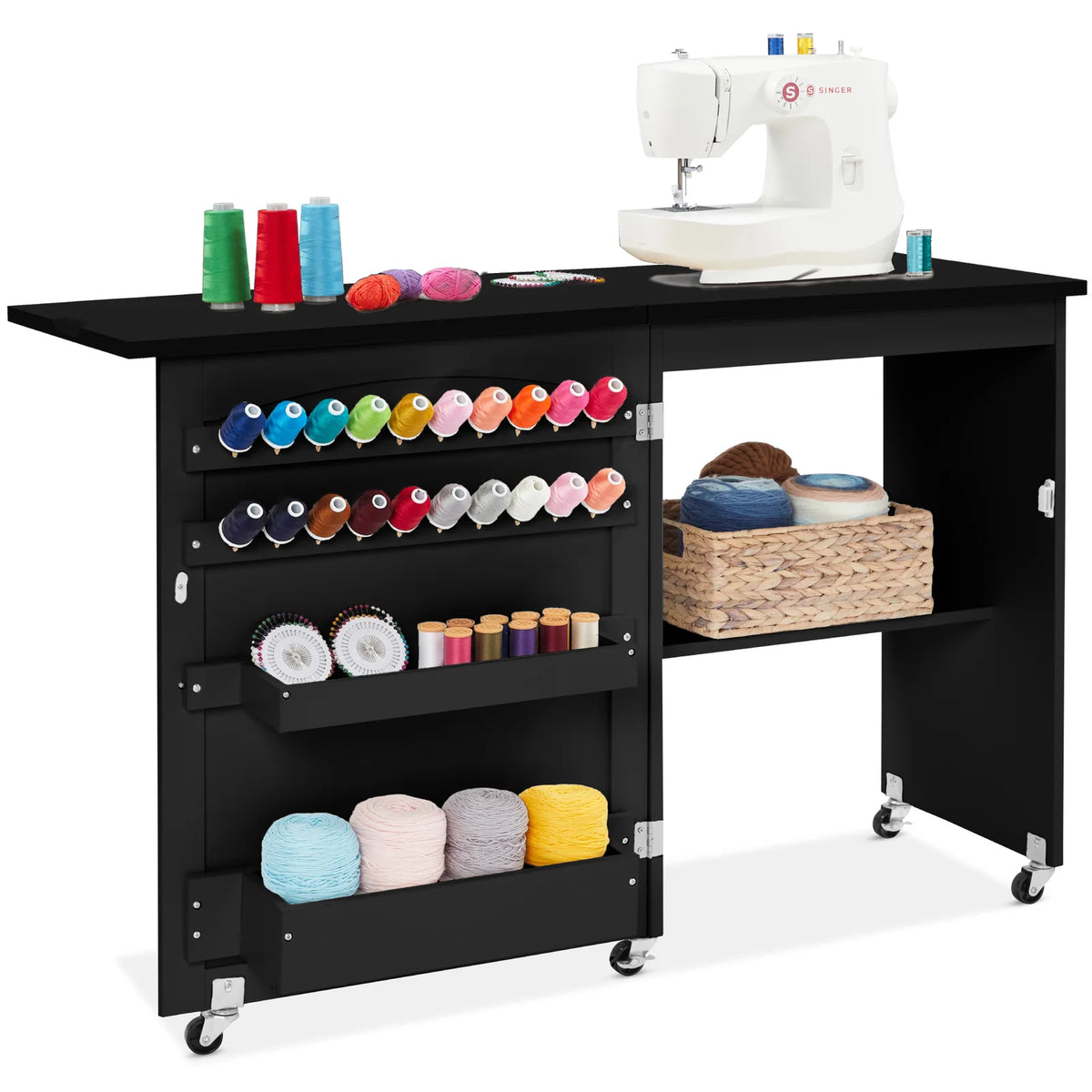 Sewing Table, Black