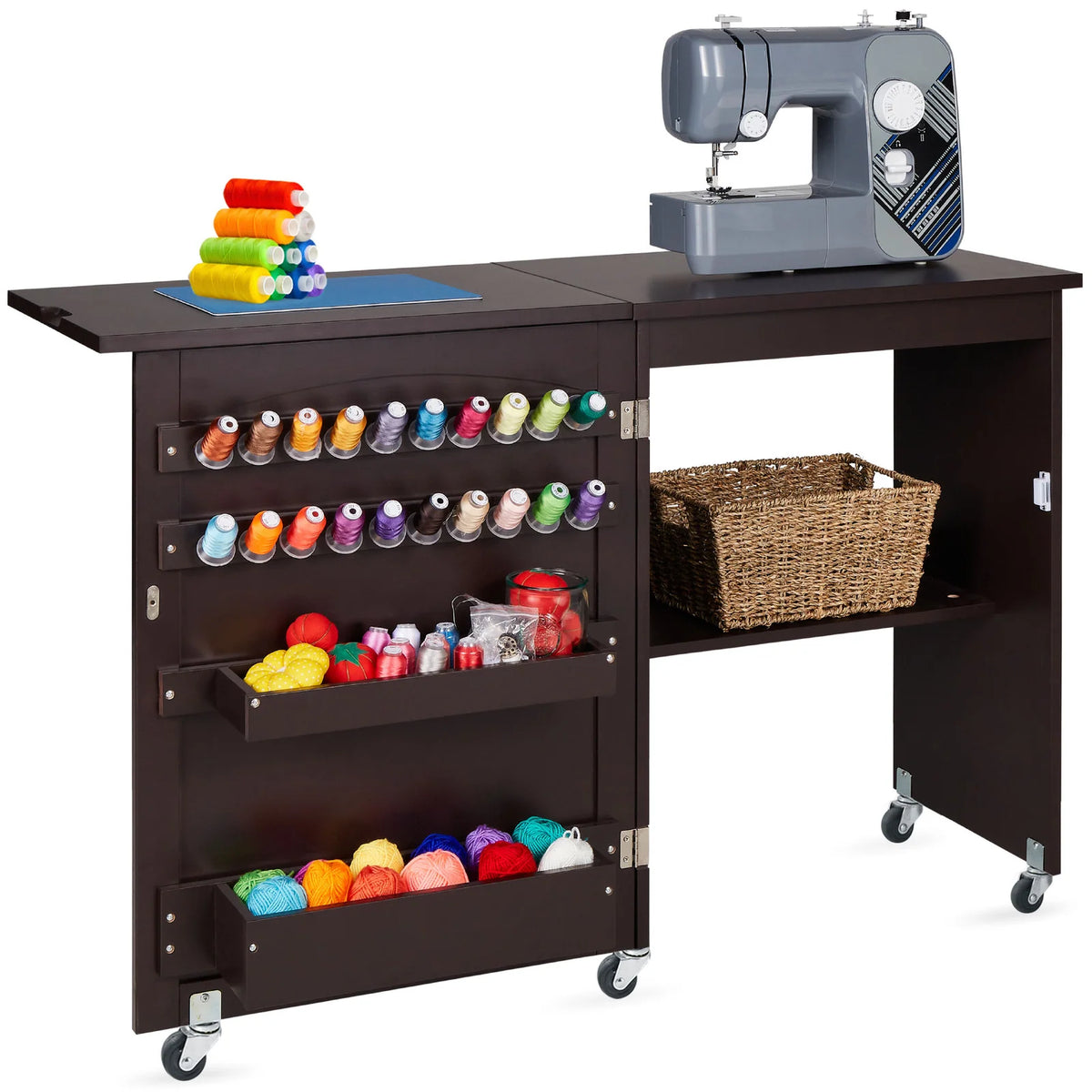 Sewing Table, Espresso