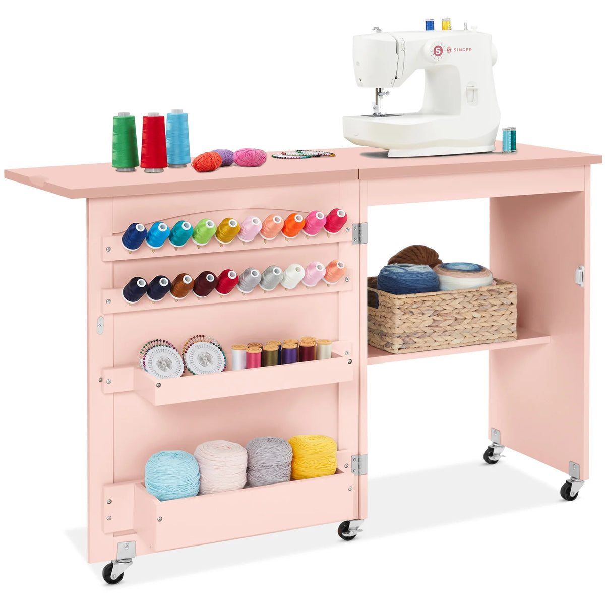 Sewing Table, Pink
