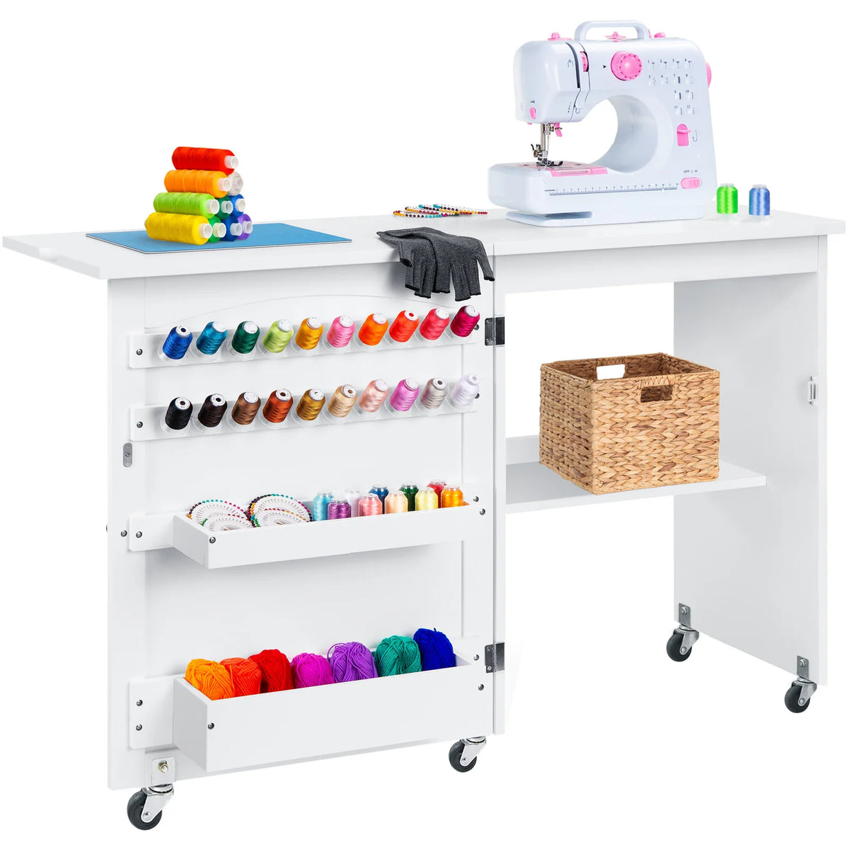 Sewing Table, White