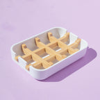 Shampoo and Conditioner Bar Tray with Removable Bamboo Fibre Rack for Moisture Draining Storage
