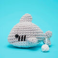 Shark Crochet Kit for Beginners with Pre-Started Yarn, Video Tutorials, Hook and Stuffing · Shark character design