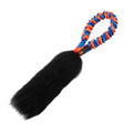 Sheepskin Dog Tug Toy, Orange Pattern
