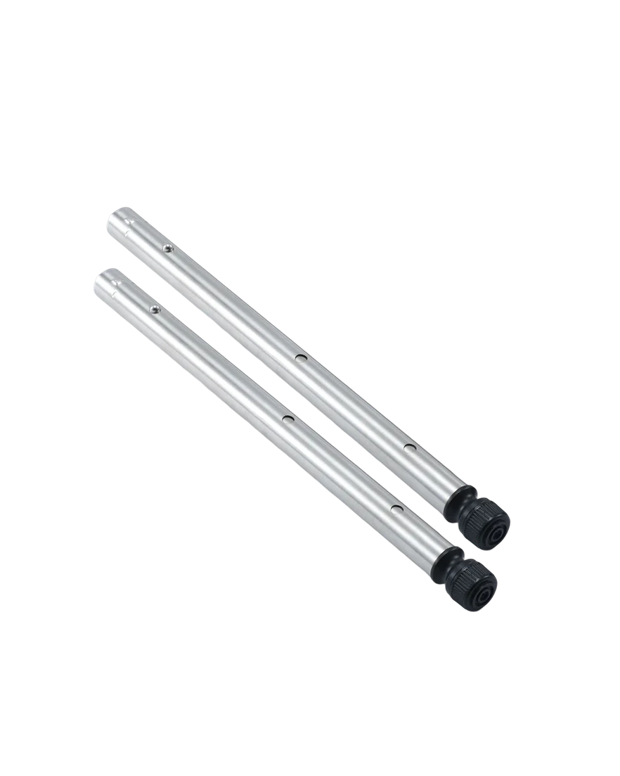 Short Adjustable IGT Table Legs in a Pair with Three Height Settings from 15.75 to 26 Inches