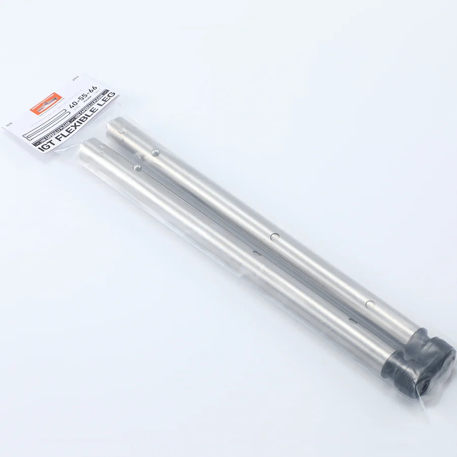 Short Adjustable IGT Table Legs in a Pair with Three Height Settings from 15.75 to 26 Inches