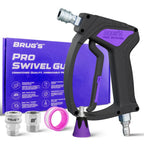 Short Pressure Washer Gun with a 360° Swivel Inlet and Easy-Pull Trigger for Car Detailing and Outdoor Cleaning