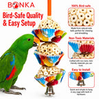Shreddable Three Cake Bird Toy