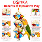 Shreddable Three Cake Bird Toy