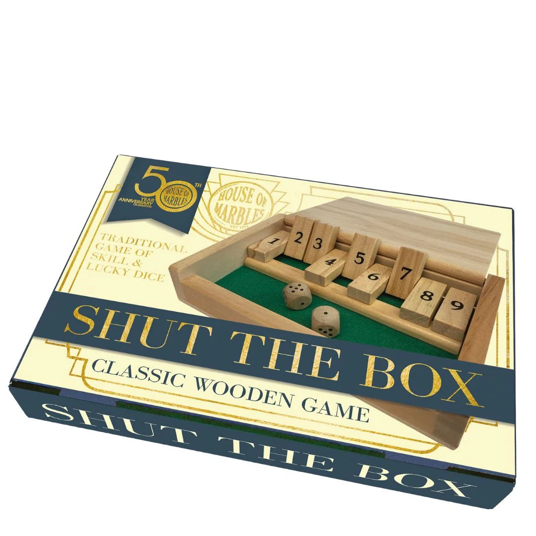 Shut the Box Wooden Dice Game