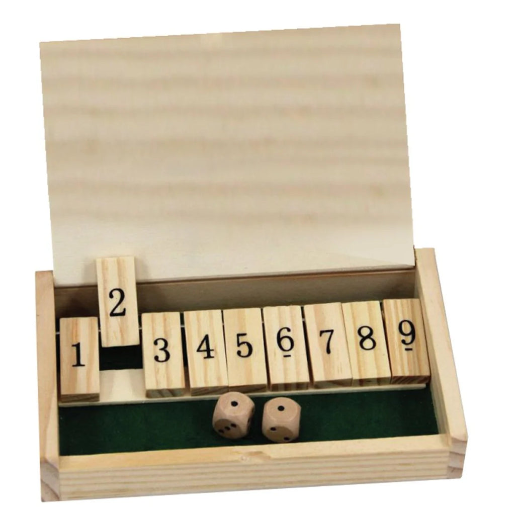 Shut the Box Wooden Dice Game