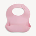 Silicone Baby Bib with Magnetic Closures for Easy Mealtime Cleanup and Quick One-Handed On and Off
