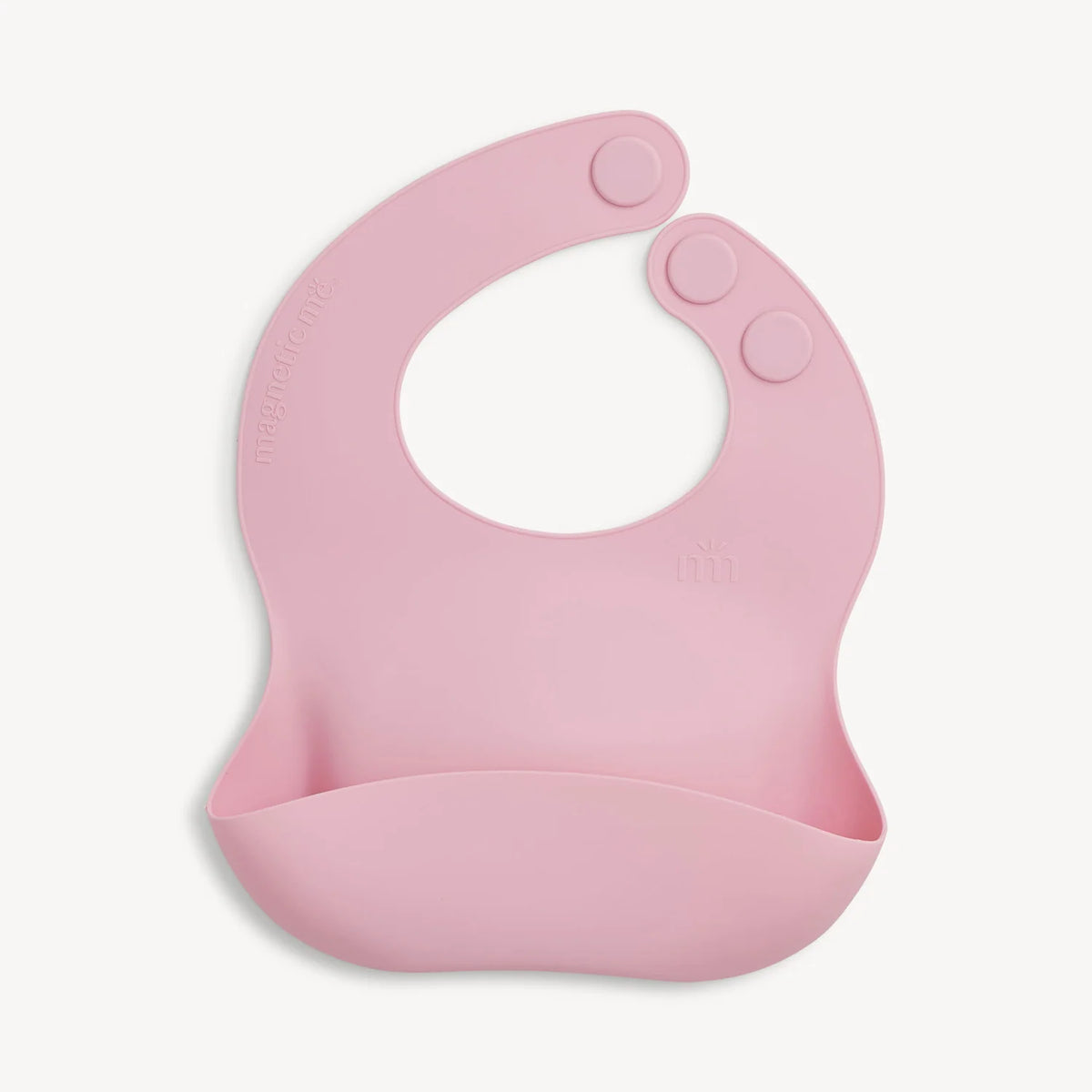 Silicone Baby Bib with Magnetic Closures for Easy Mealtime Cleanup and Quick One-Handed On and Off