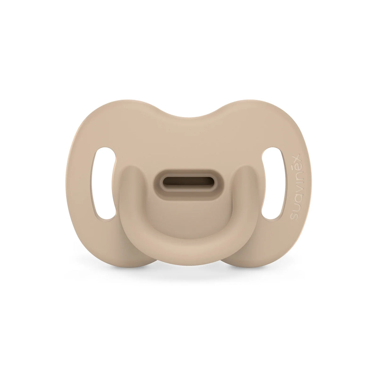 Silicone Baby Pacifier with a Reversible Physiological Nipple and Soft Single-Piece Constructi — 0-6mo / Single / Irish Cream