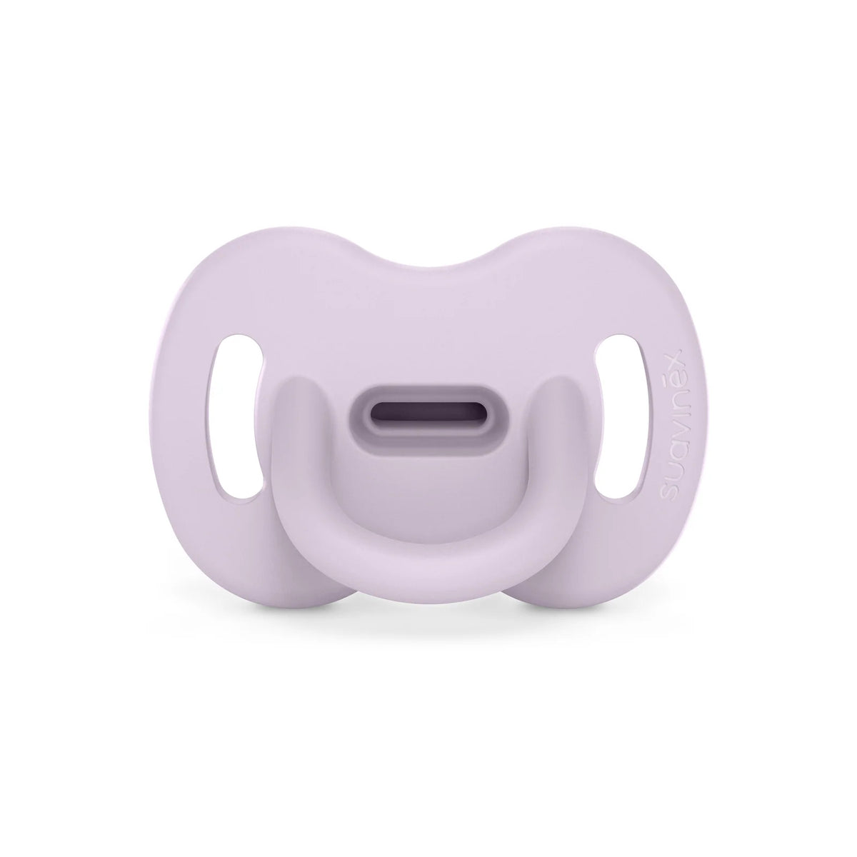 Silicone Baby Pacifier with a Reversible Physiological Nipple and Soft Single-Piece Construct — 0-6mo / Single / Lavender Fog