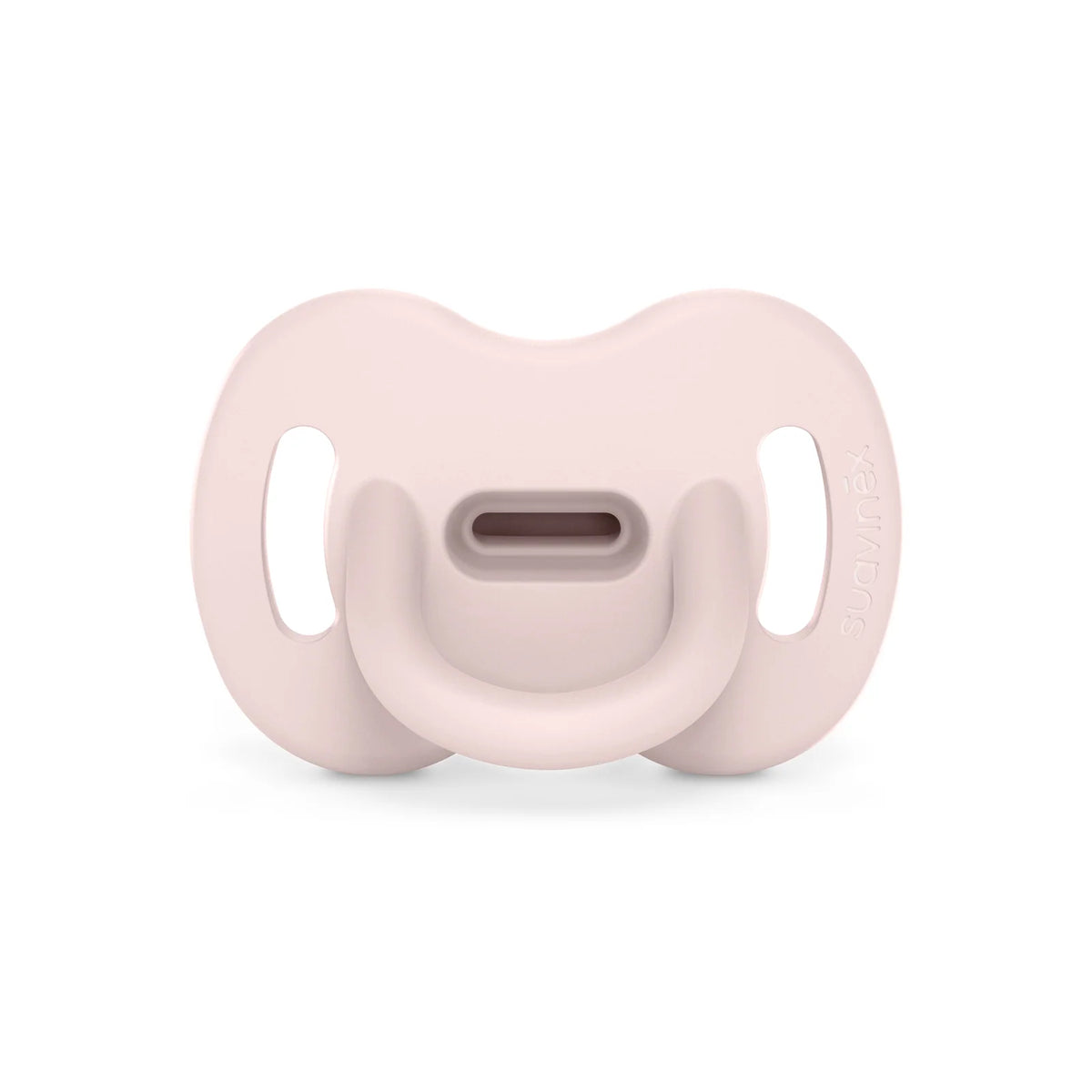 Silicone Baby Pacifier with a Reversible Physiological Nipple and Soft Single-Piece Construction — 0-6mo / Single / Rosewater