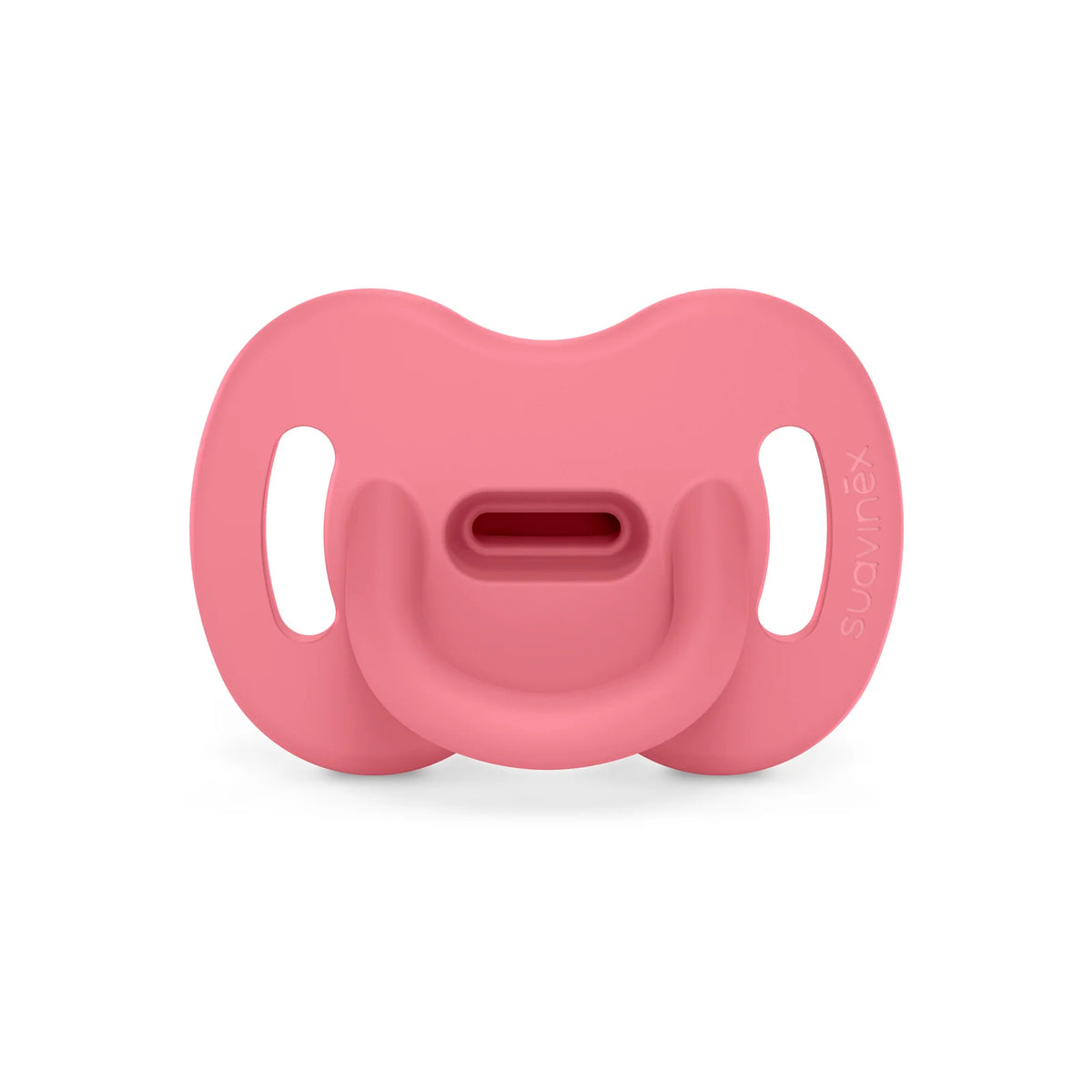 Silicone Baby Pacifier with a Reversible Physiological Nipple and Soft Single-Piece Constr — 6-18mo / Single / Flamingo Plume