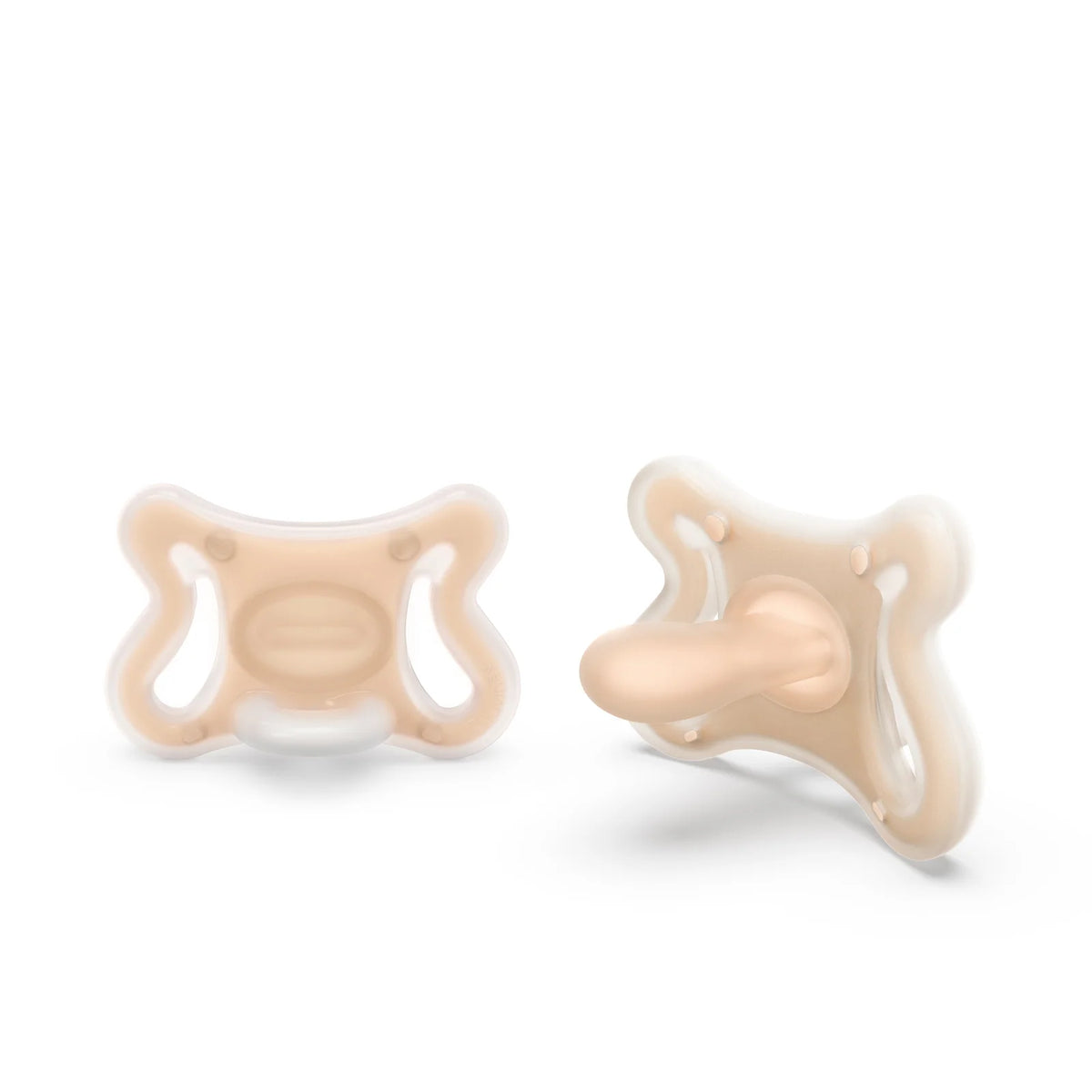 Silicone Baby Pacifier with a Ventilated One-Piece — Fair / -2-2mo / 2 Pack / Fair / 0-6mo / 2 Pack / Fair / 6-18mo / 2 Pack