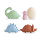 Silicone Bath Play Set with Toys That Open for Easy Cleaning and Fast Drying After Water Play — Dino.