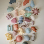Silicone Bath Play Set with Toys That Open for Easy Cleaning and Fast Drying After Water Play