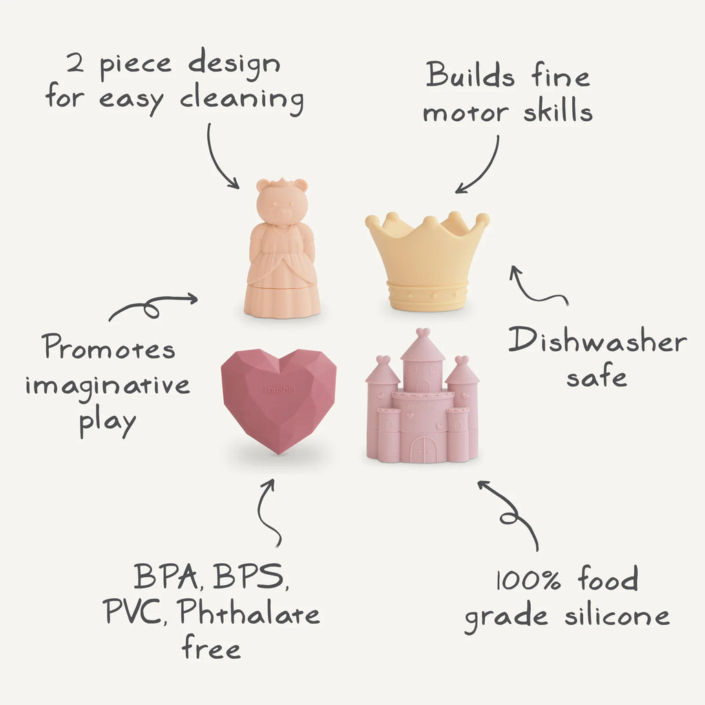 Silicone Bath Play Set with Toys That Open for Easy Cleaning and Fast Drying After Water Play