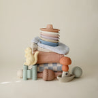Silicone Bath Play Set with Toys That Open for Easy Cleaning and Fast Drying After Water Play