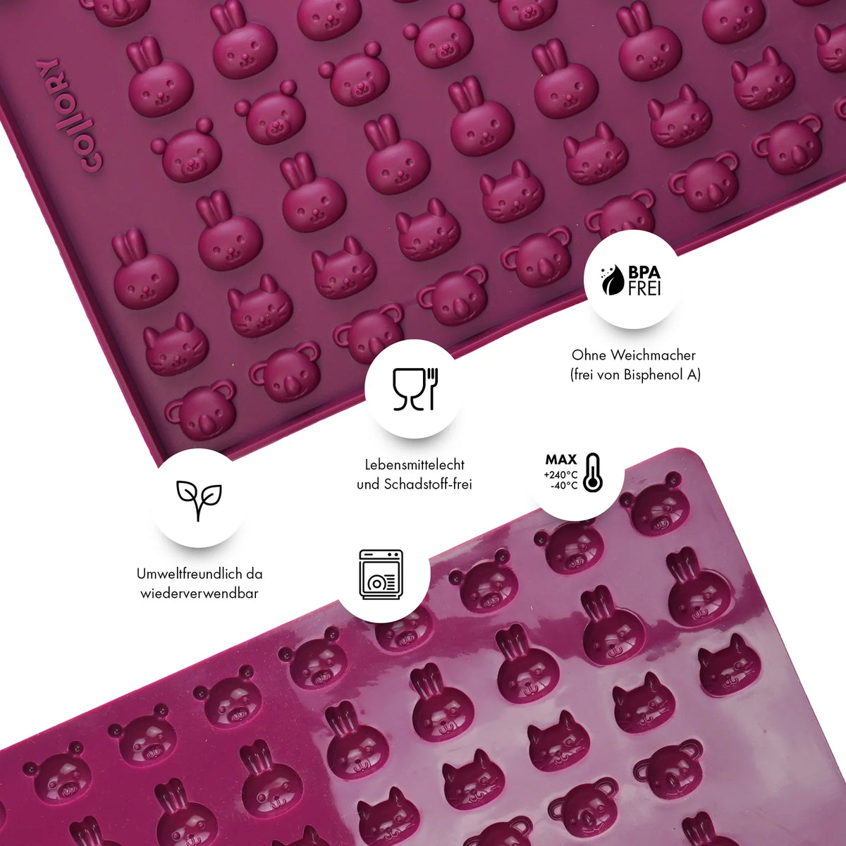 Silicone Dog Treat Baking Mold