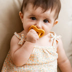 Silicone Pacifier 2 Pack with a Reversible Physiological Nipple and Soft Single-Piece Construction