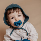 Silicone Pacifier 2 Pack with a Reversible Physiological Nipple and Soft Single-Piece Construction