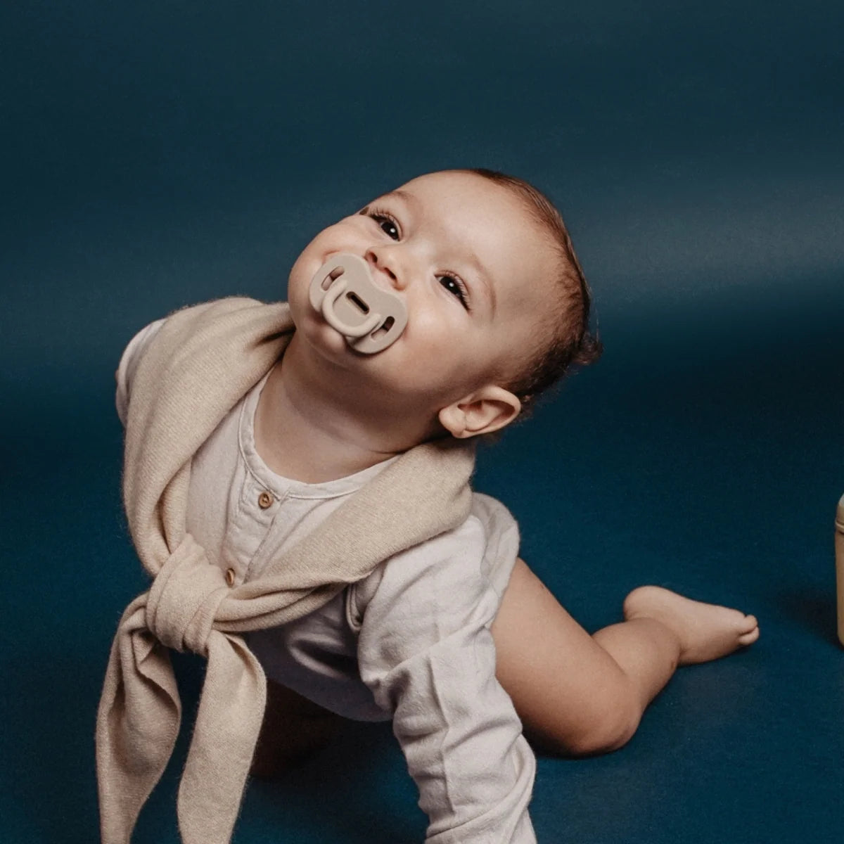 Silicone Pacifier 2 Pack with a Reversible Physiological Nipple and Soft Single-Piece Construction